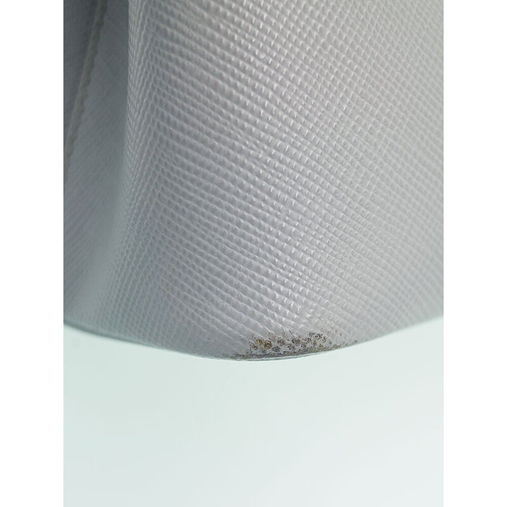 Prada Double Saffiano leather tote bag top handles Blue - Picture 9 of 9